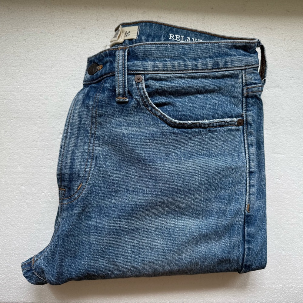 MADEWELL RELAXED TAPER JEANS MID BLUE 32X34 - Picture 13 of 13